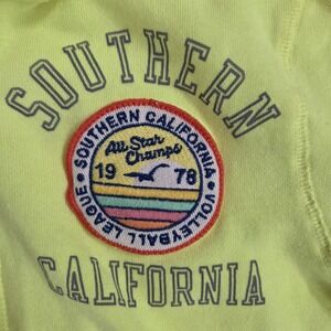 Mossimo Supply Co Neon Yellow Southern California Tracksuit Set Womens Medium‎
